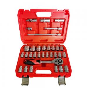 Metric 32PC Cr-V 1/2 Dr Socket Set