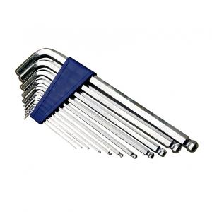 11PC Mirror Cr-V Hex Key Set